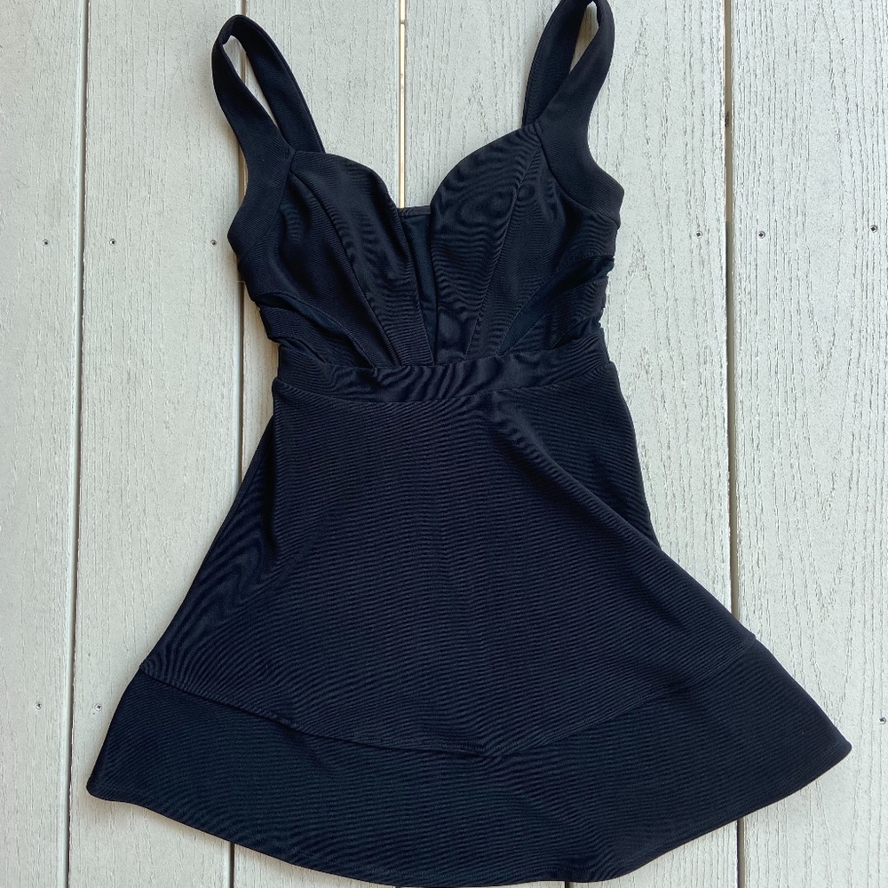 Emerald Sundae Black Formal Skater Dress, Size S